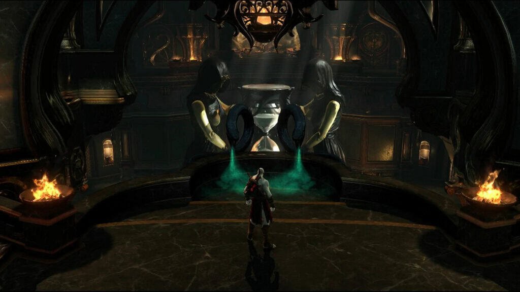 GOW Ascension dentro del Templo de Delfos