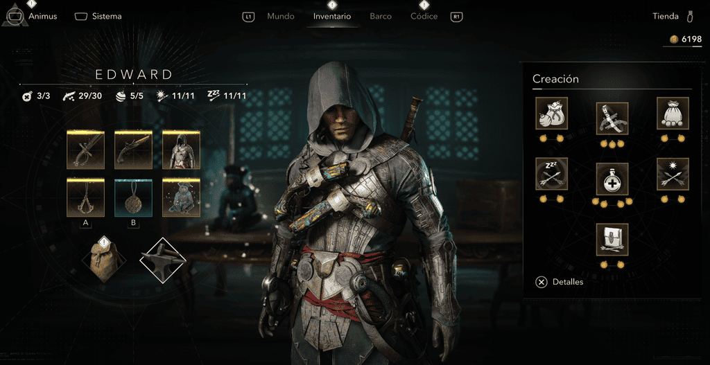 Assassins Creed Black Edwards Equipment